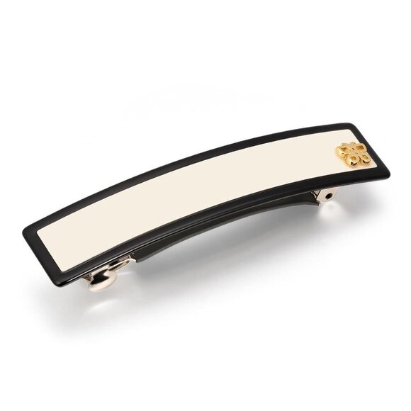 Hair Barrettes Acetate Resin Black White Classic Anti-Slip for Women main image 7